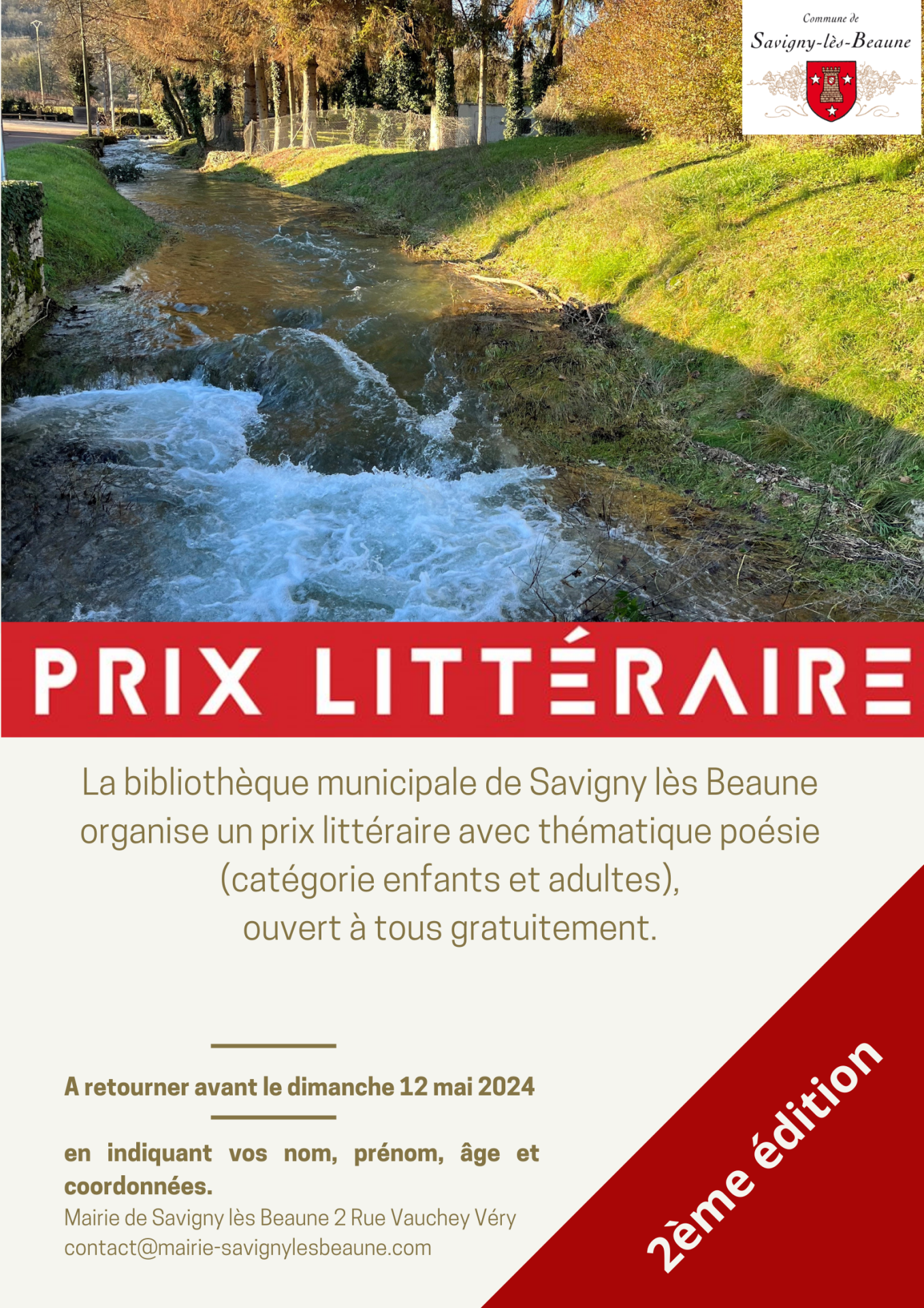 2ème édition du prix littéraire à Savigny